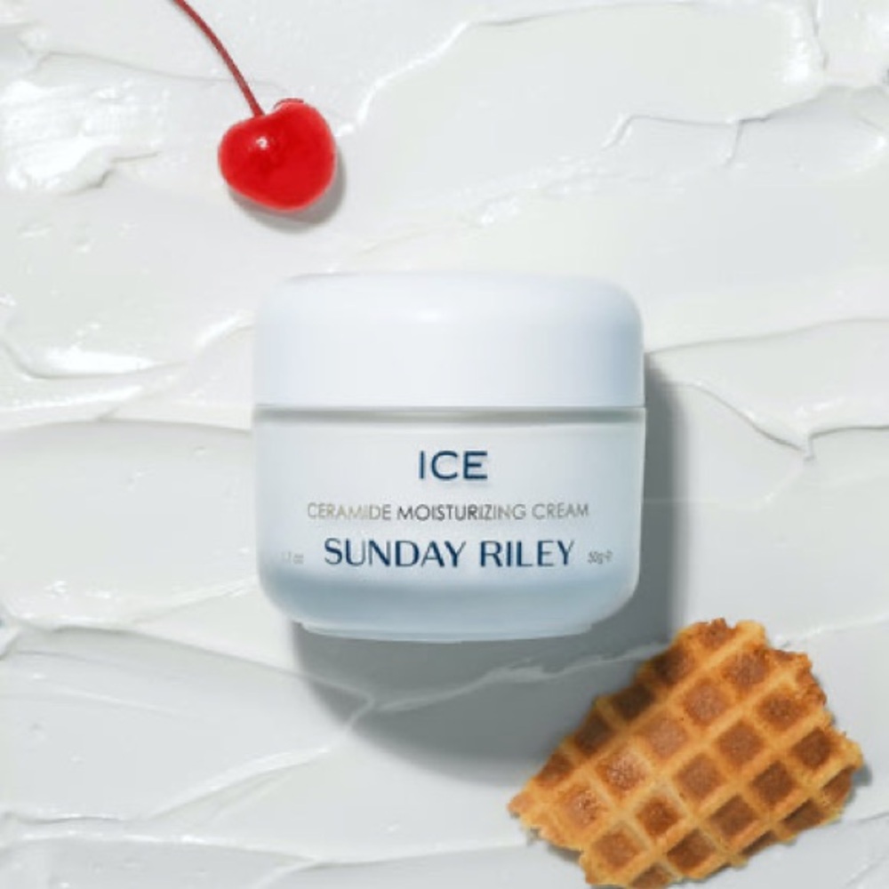 Sunday Riley ICE Ceramide Moisturizing Cream 8g. New face cream in box GWP